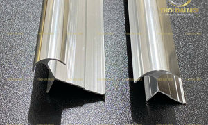 Thay thế góc nhọn bằng đường cong của nẹp góc tròn 2 cánh nhôm
