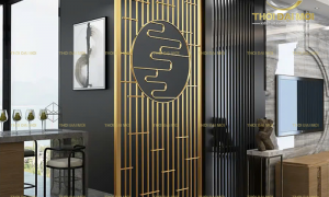 Vừa Trang Trí Vừa Ngăn Cách Không Gian Chỉ Nhờ Nẹp Inox Trang Trí Vách