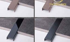 Bảo Vệ Mép Kính Gạch Đá Chuyên Nghiệp Bằng Nẹp Inox Chữ U