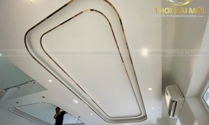 Nẹp inox ốp trần thạch cao hiện đại, chất lượng