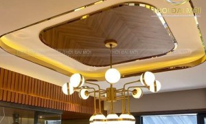 Trần Cao Thoáng Đẹp Mắt Hơn Nhờ Nẹp Inox Trang Trí