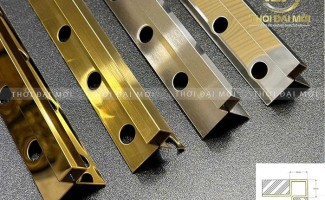 Nẹp inox 2 cánh góc vuông